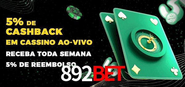 Promoções do cassino ao Vivo 892bet